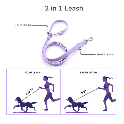 CHICWOOF Macaron leash detail - 2 in 1