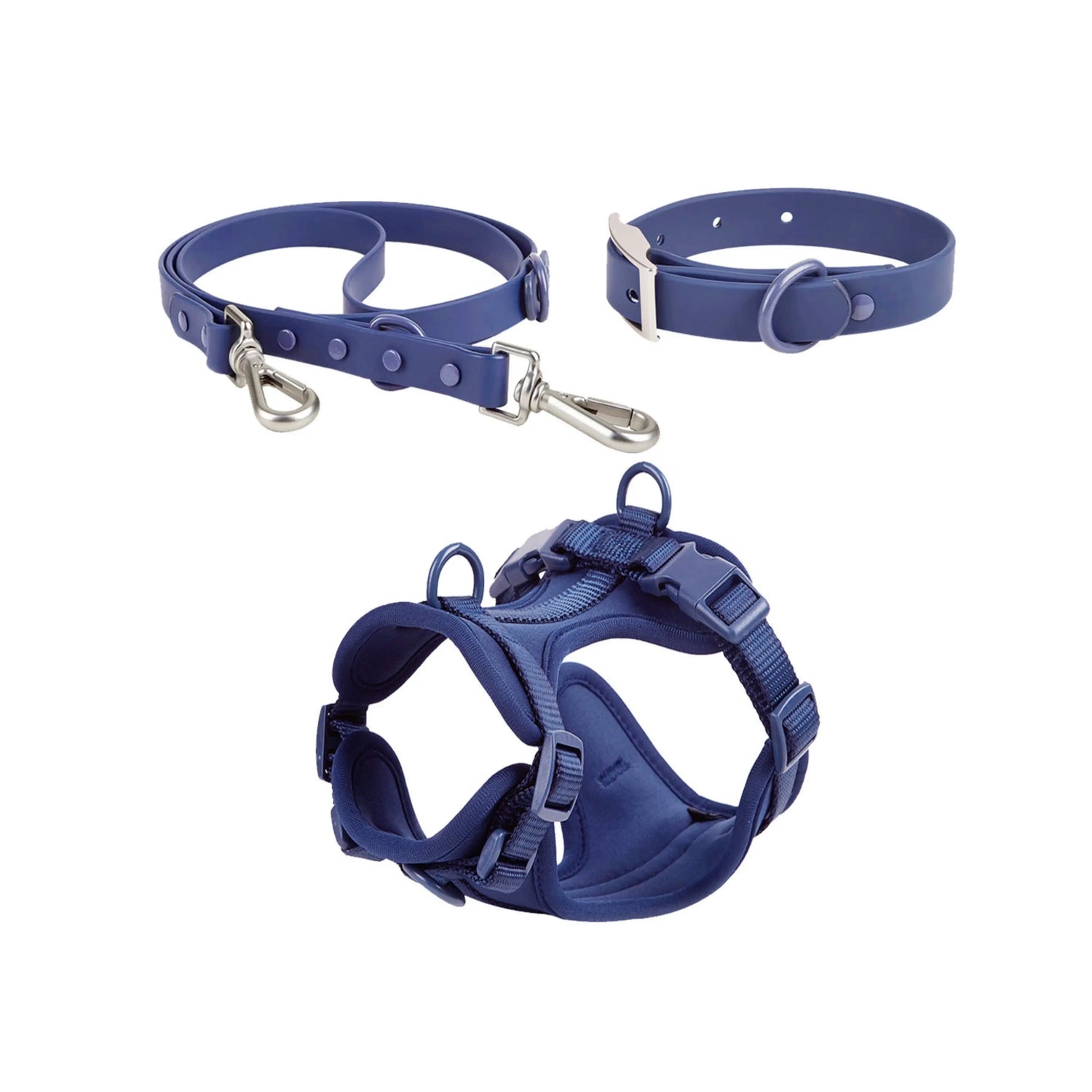 No Pull Dog Harness Walk Kit - Macaron Navy