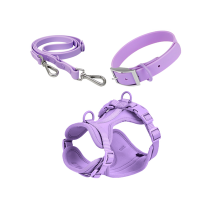 No Pull Dog Harness Walk Kit - Macaron Periwinkle